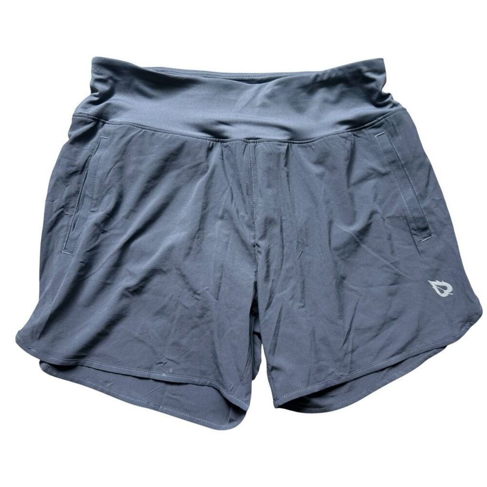 NWT Womens Baleaf Cycling Running Tennis Activewear Gray Dri-Fit Shorts - Sz M